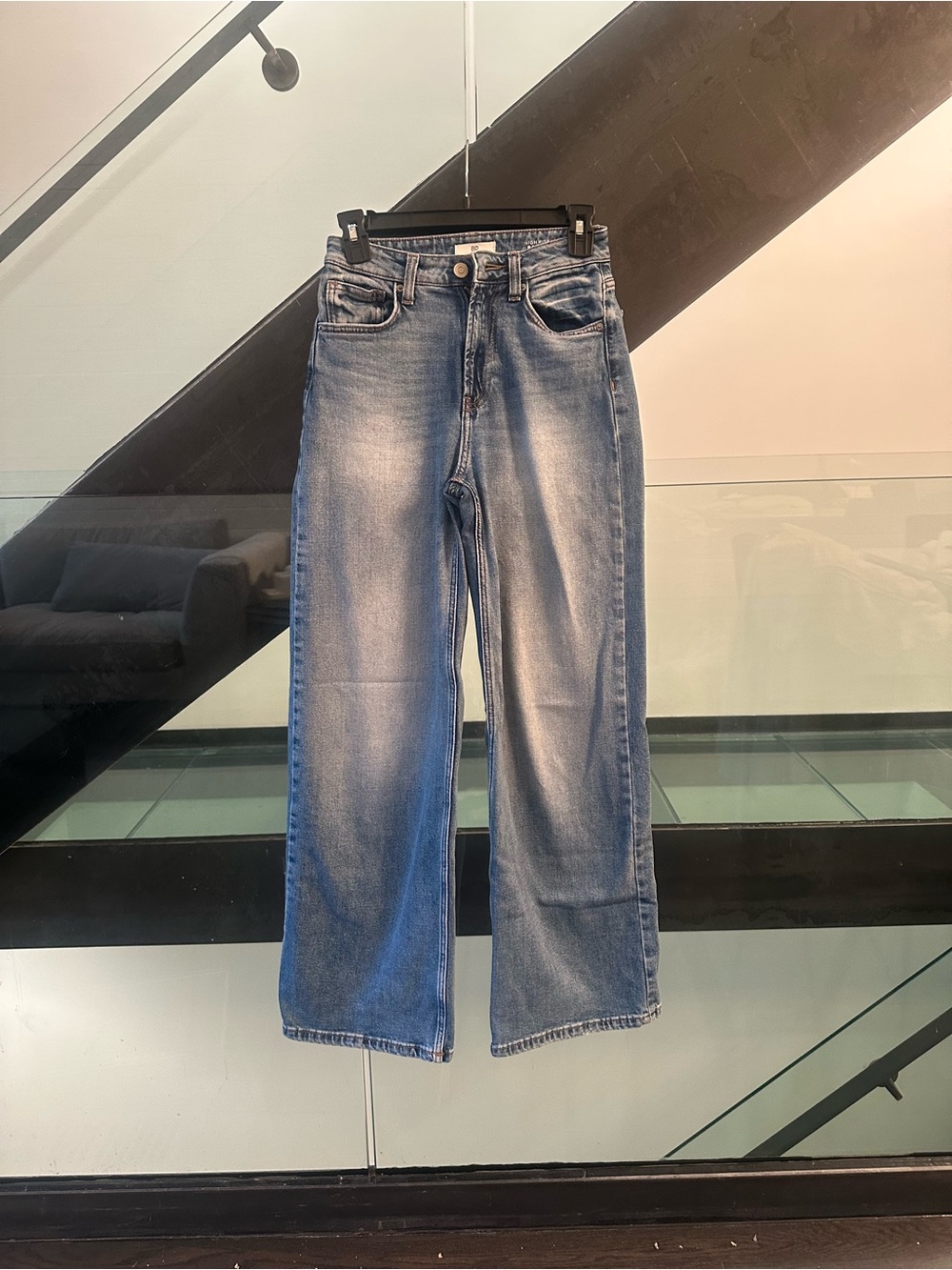 bp Wide Leg Jeans in Light Blue Wash